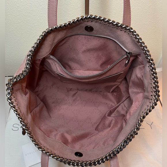 💯AUTHENTIC STELLA MCCARTNEY  SUEDE TOTE BAG, NICE HARDWARE  422362W9132SU17 - Picture 3 of 7